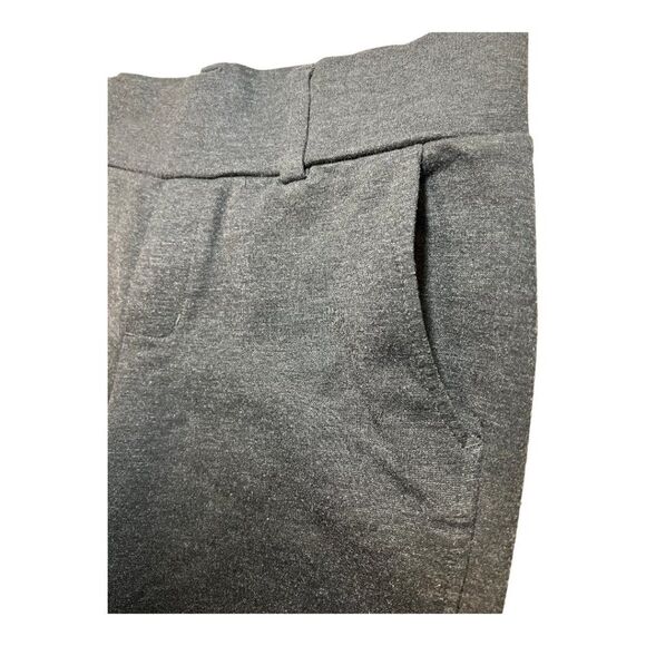 Daisy Fuentes Pants Sz Small Charcoal Heather Gray Wide Elastic Waist Boot Cut - Picture 8 of 10